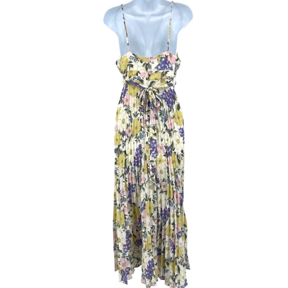 Jessica Simpson Floral Maxi SunDress Sz L Coquette Milkmaid Cottagecore Dainty - Picture 6 of 13